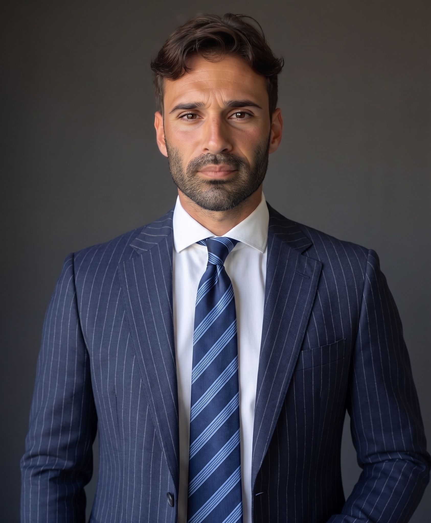 Ritratto istituzionale dell’avvocato Gabriele Cappelletti in completo blu
